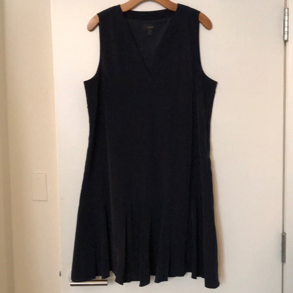 J. crew lined v-neck dress size L